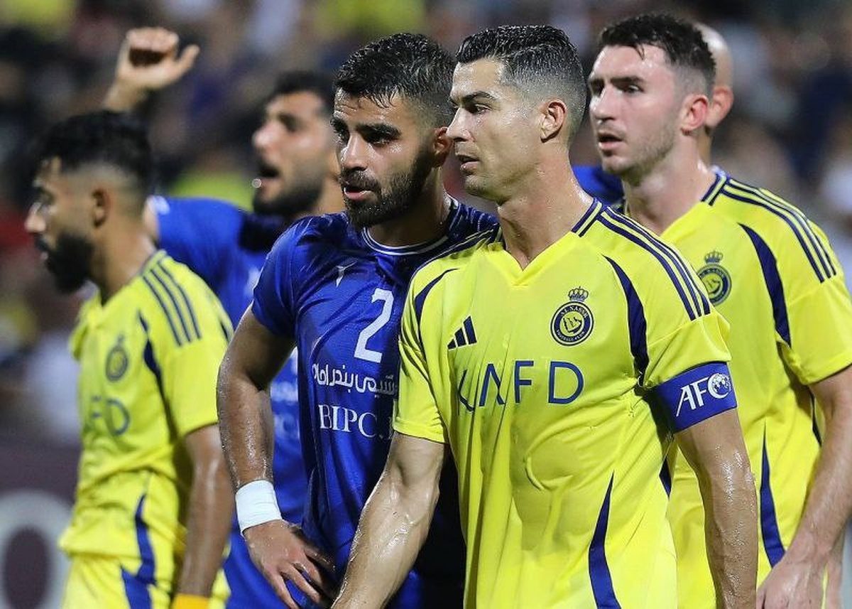 گل اول النصر روی اشتباه مسلم سید حسین حسینی؛ النصر ۱- استقلال ۰
