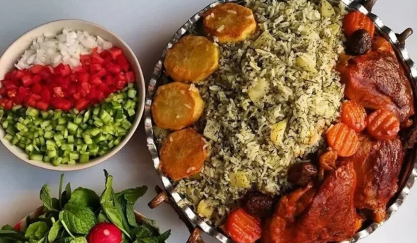 بهترین دستور طبخ تاک پلو شاهرودی با مرغ