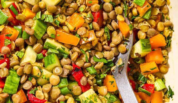 طرز تهیه سالاد عدس فرانسوی؛ غذایی سالم و خوشمزه